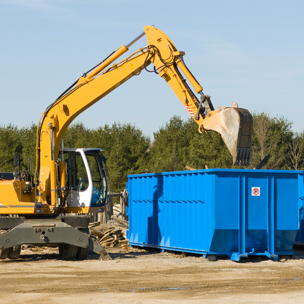 can i request a rental extension for a residential dumpster in Burr Oak